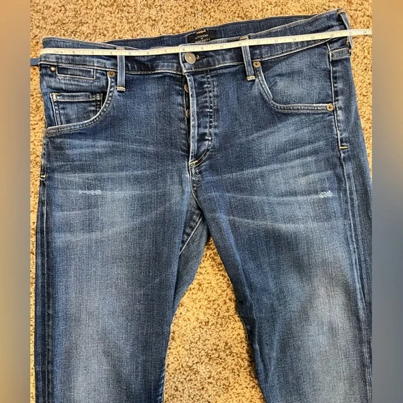 Citizens of Humanity Emerson Slim Boyfriend dark blue distressed jeans size 30 - Picture 10 of 15